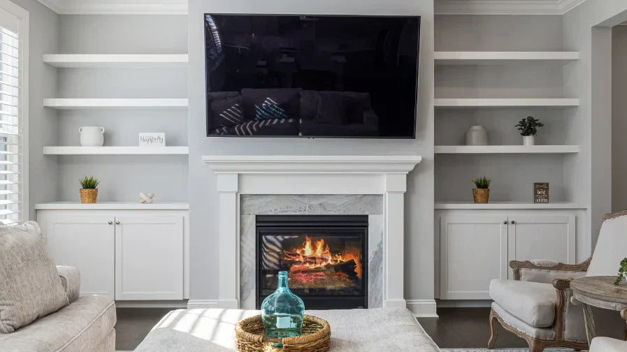 How to Style a Living Room Feature Wall with Candles & Wax Melts