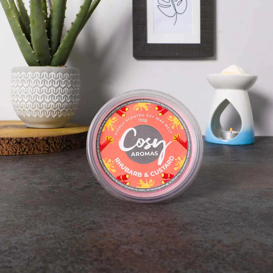 Cosy Aroma Rhubarb & Custard - 110g Wax Melts