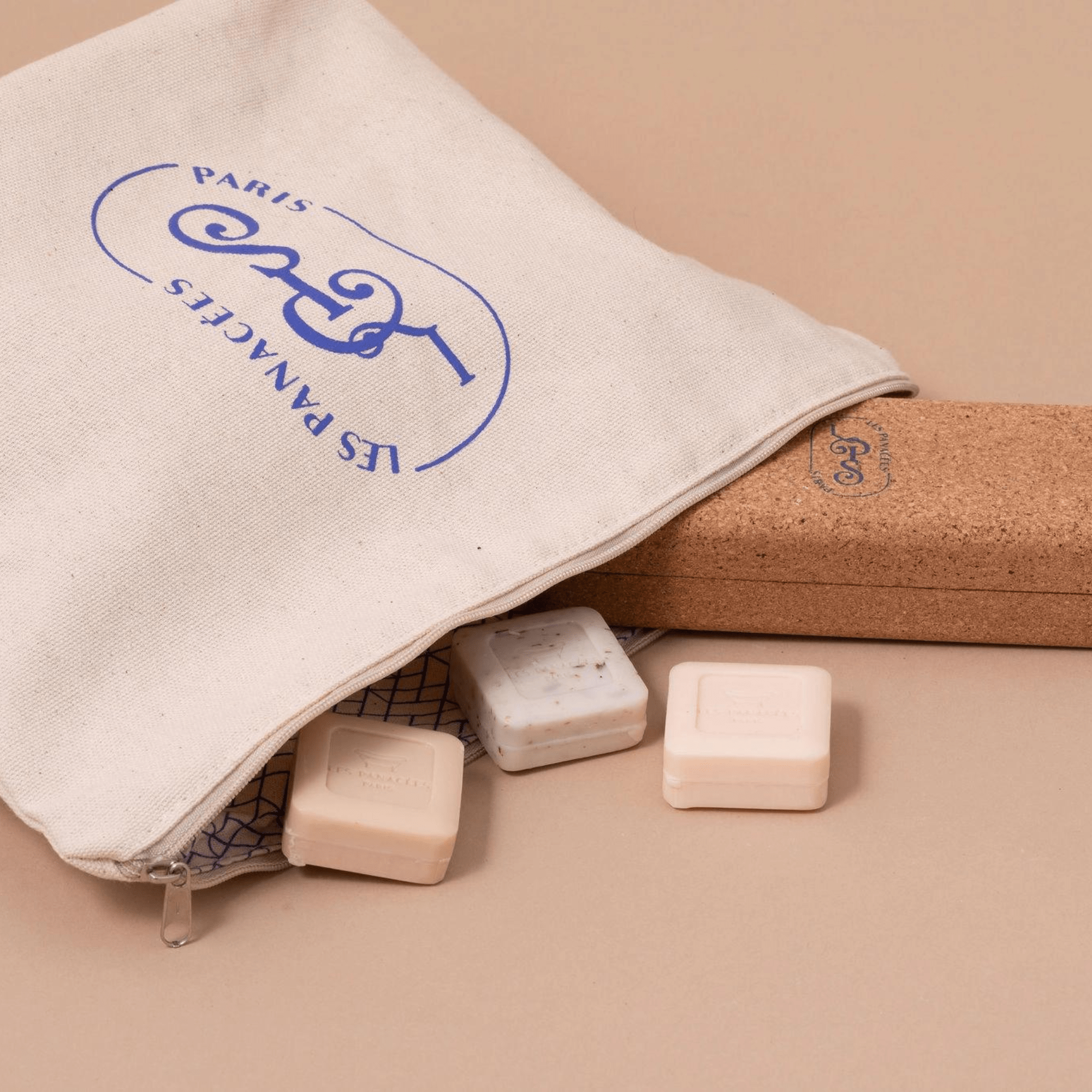 Les Panacées Luxury Organic Cotton Toiletry Bag