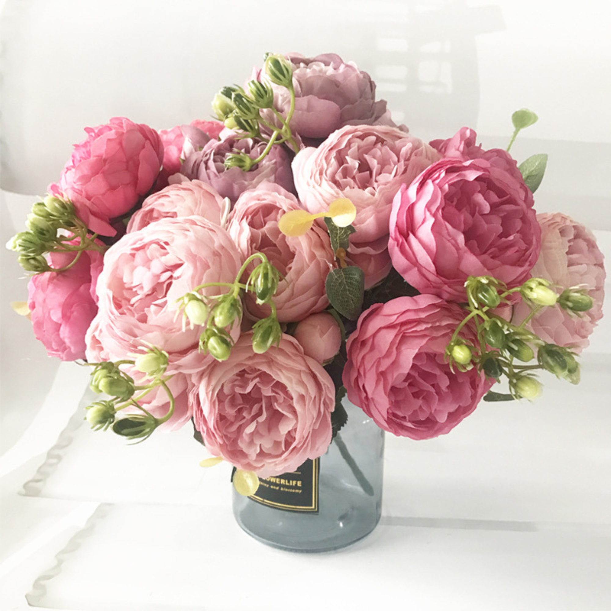 Silk Peony Artificial Flower Bouquet