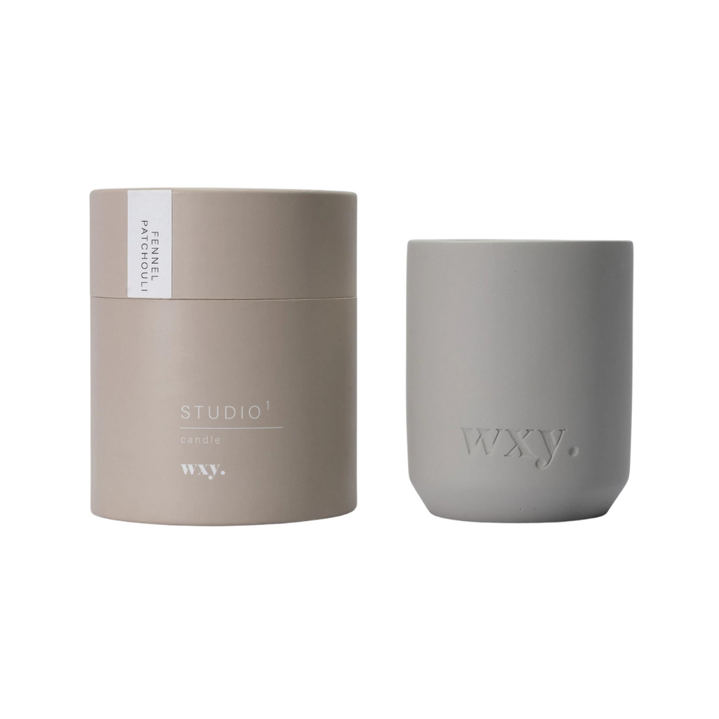 Wxy. Fennel Patchouli candle - Aromatic, soothing, balanced… with aniseed notes of fresh fennel, warming oriental patchouli. A meditation, on simple ingredients. 