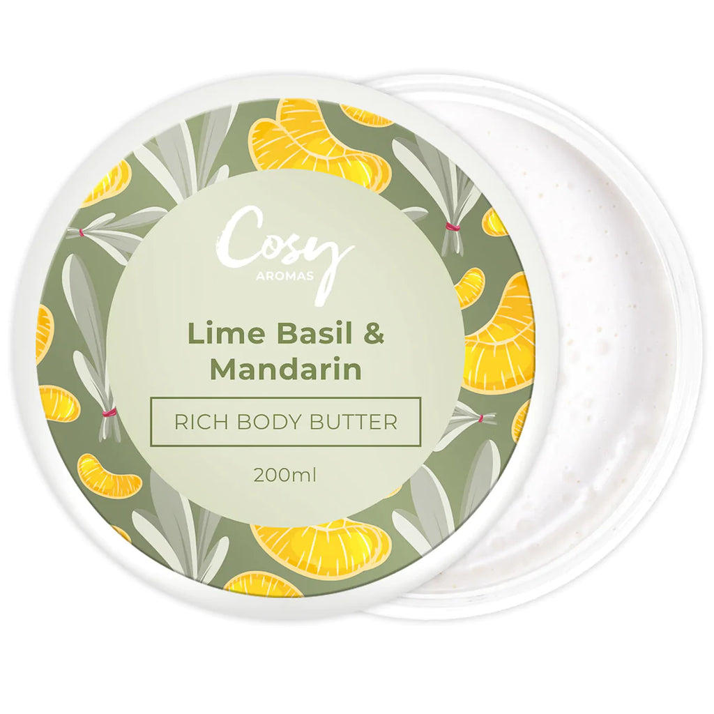 Cosy Aromas Lime Basil & Mandarin - 200ml Body Butter
