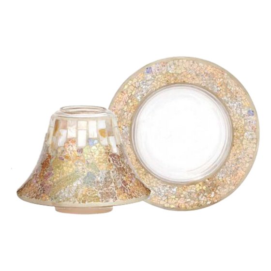 Yankee Candle Gold & Pearl Large Shade Set