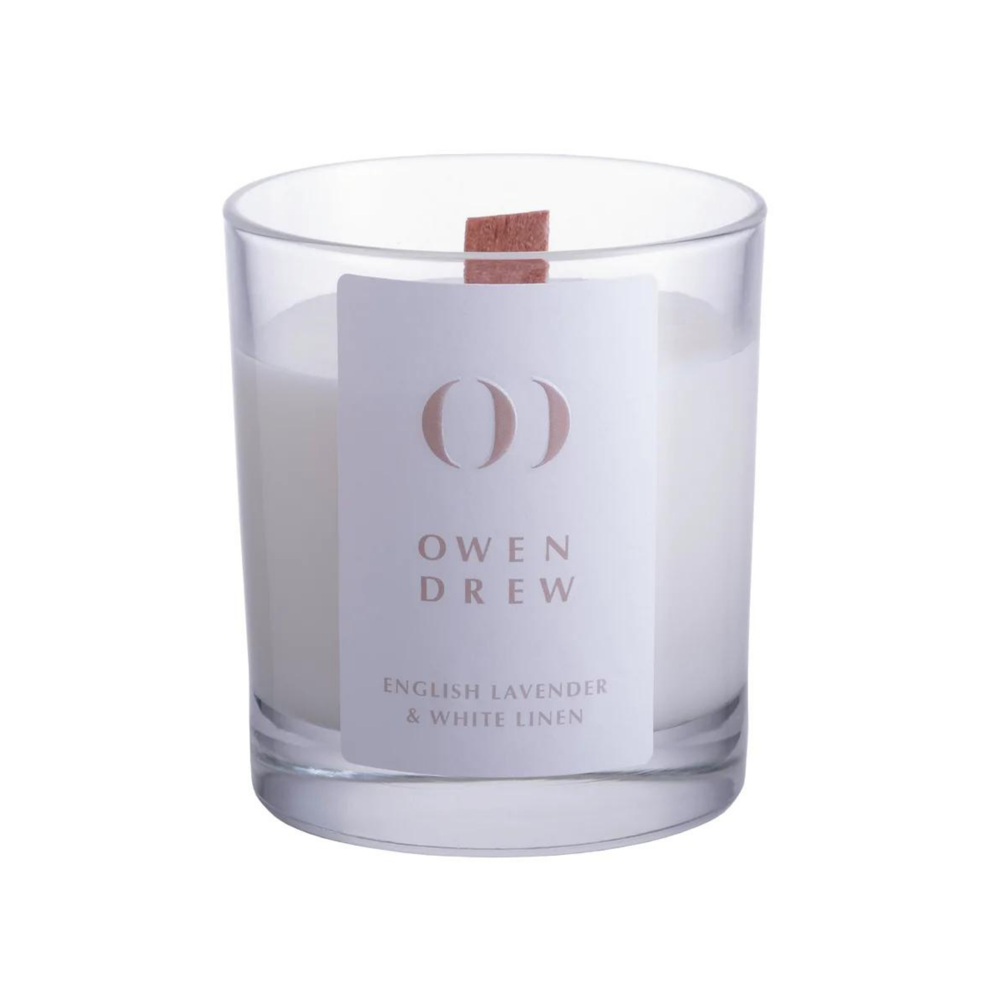 Owen Drew England White Linen & English Lavender Luxury Candle