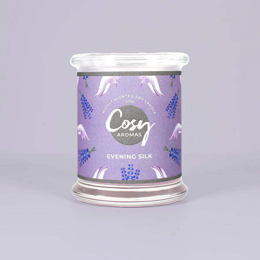 Cosy Aromas Evening Silk - 240g Jar Candle