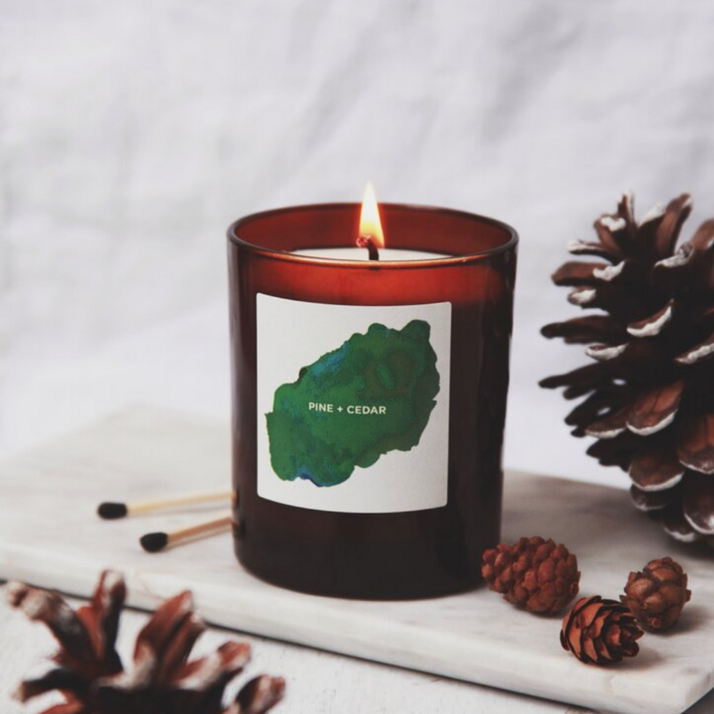Self Care Co. Into the Woods Aromatherapy: Pine + Cedar Eco-Soy Candle ( 260g )