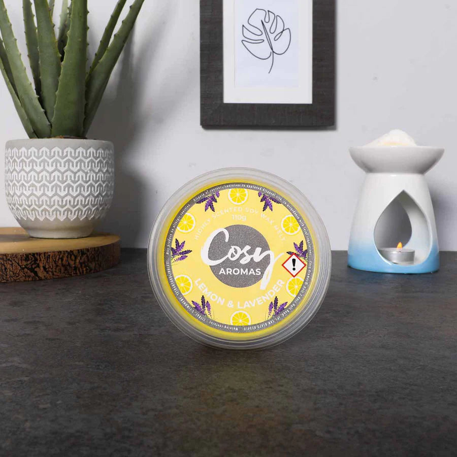 Cosy Aromas Lemon Lavender - 110g Wax Melts