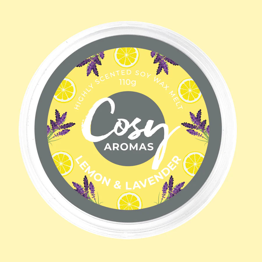 Cosy Aromas Lemon Lavender - 110g Wax Melts