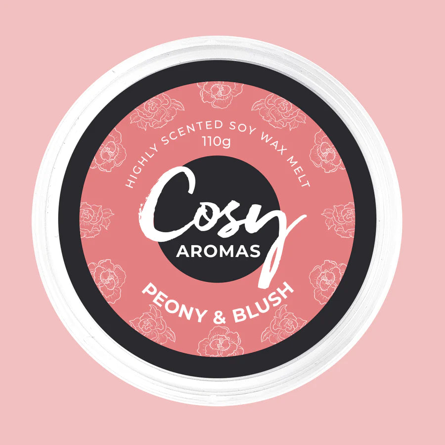 Cosy Aromas Peony & Blush - 110g Wax Melts