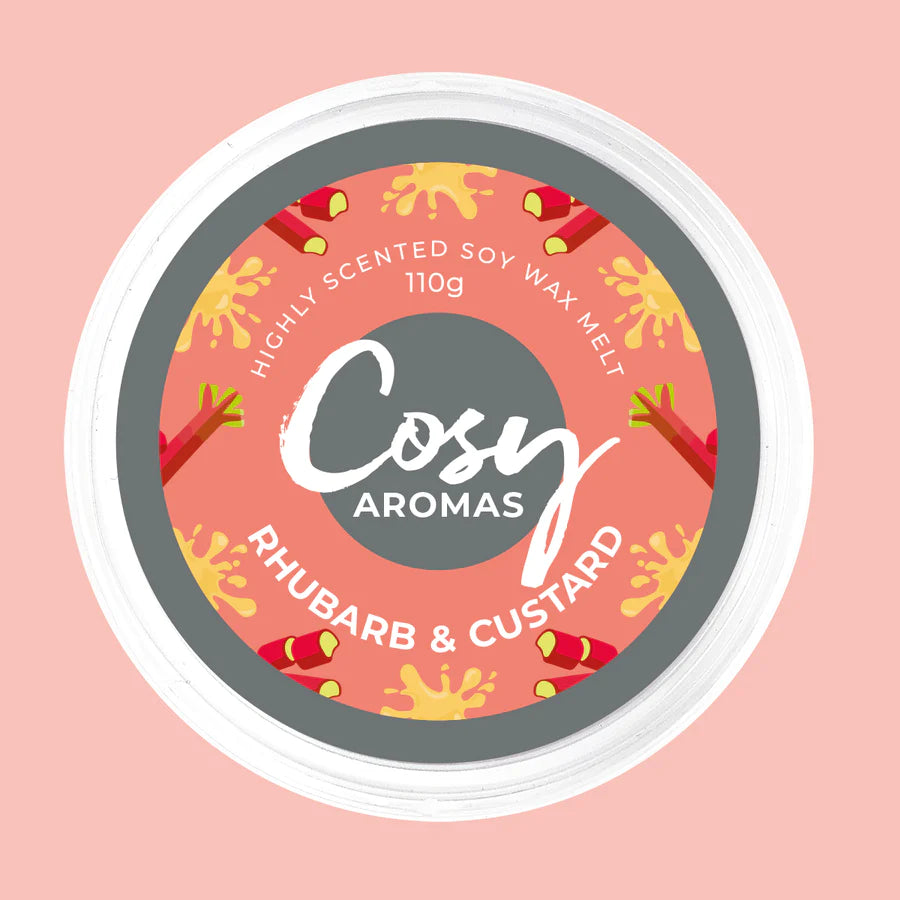 Cosy Aroma Rhubarb & Custard - 110g Wax Melts