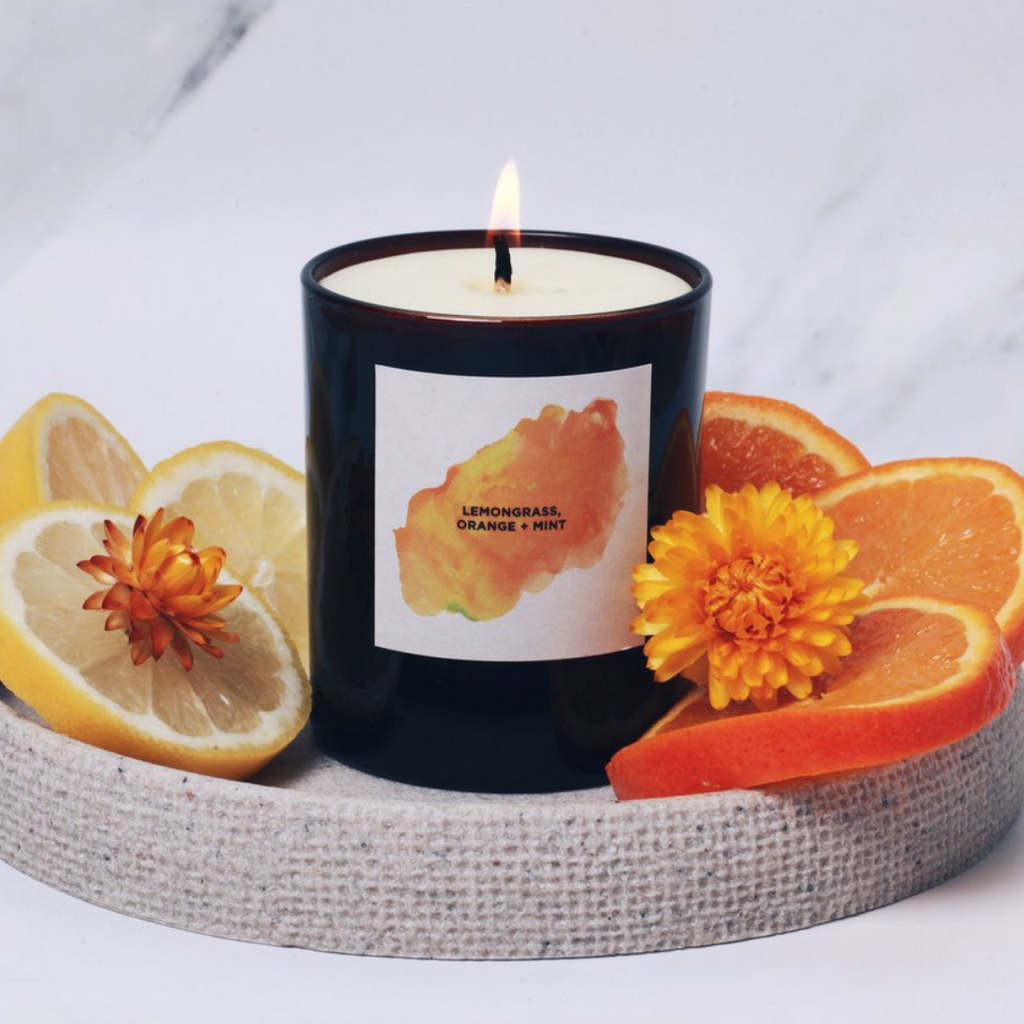 Self Care Co. New Beginnings - Lemongrass, Wild Orange, Mint Aromatherapy Candle ( 260g )