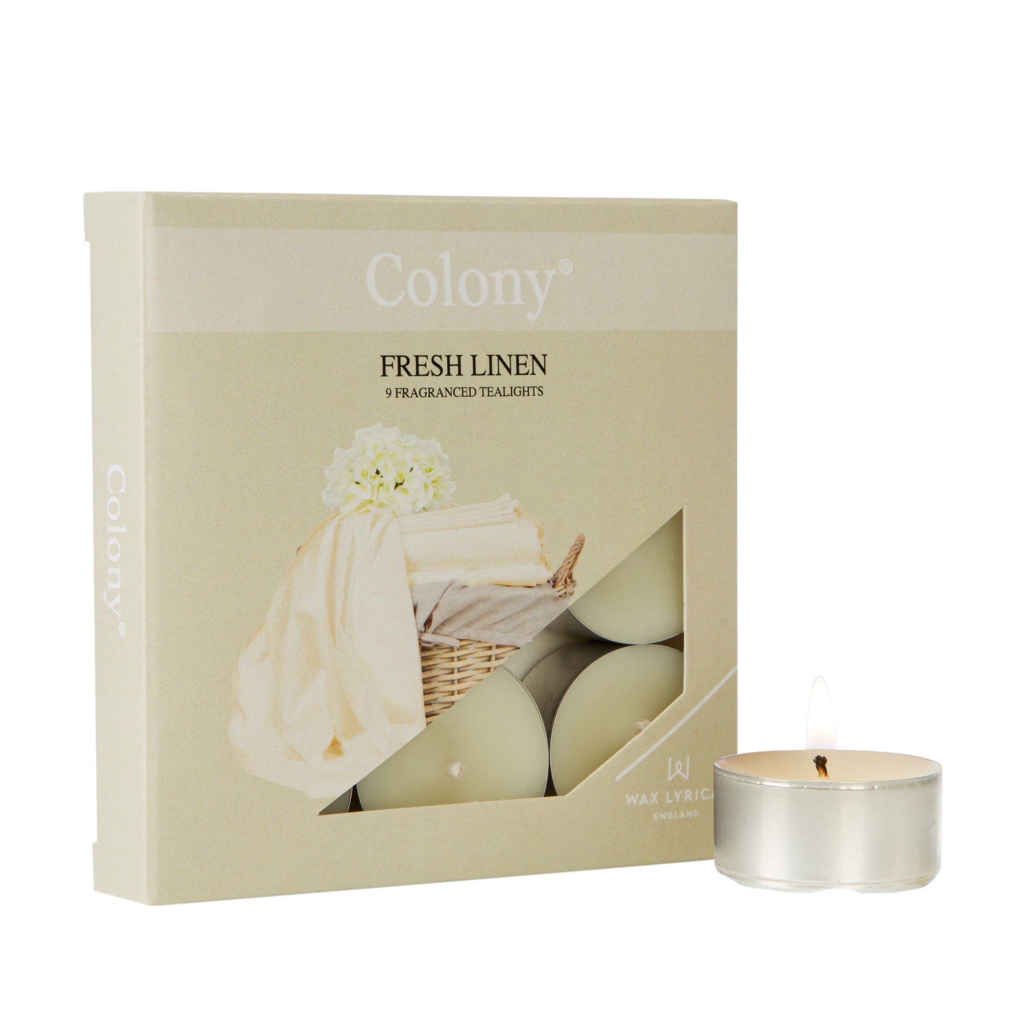 Wax Lyrical Colony Fresh Linen Tea Lights