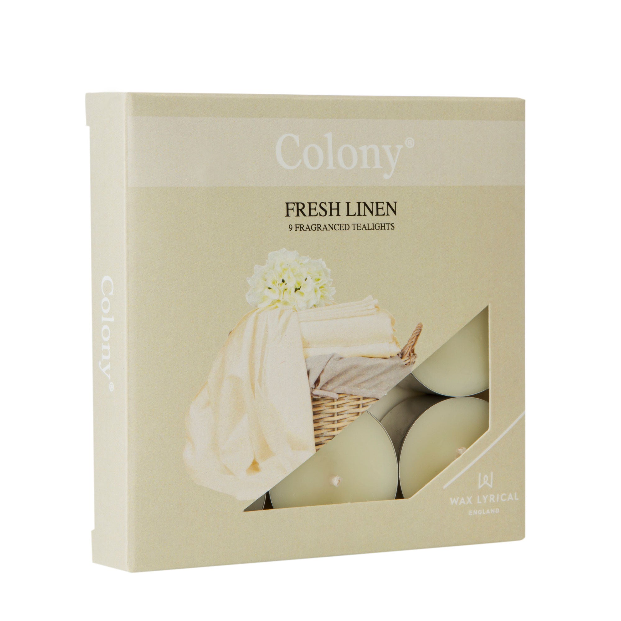 Wax Lyrical Colony Fresh Linen Tea Lights