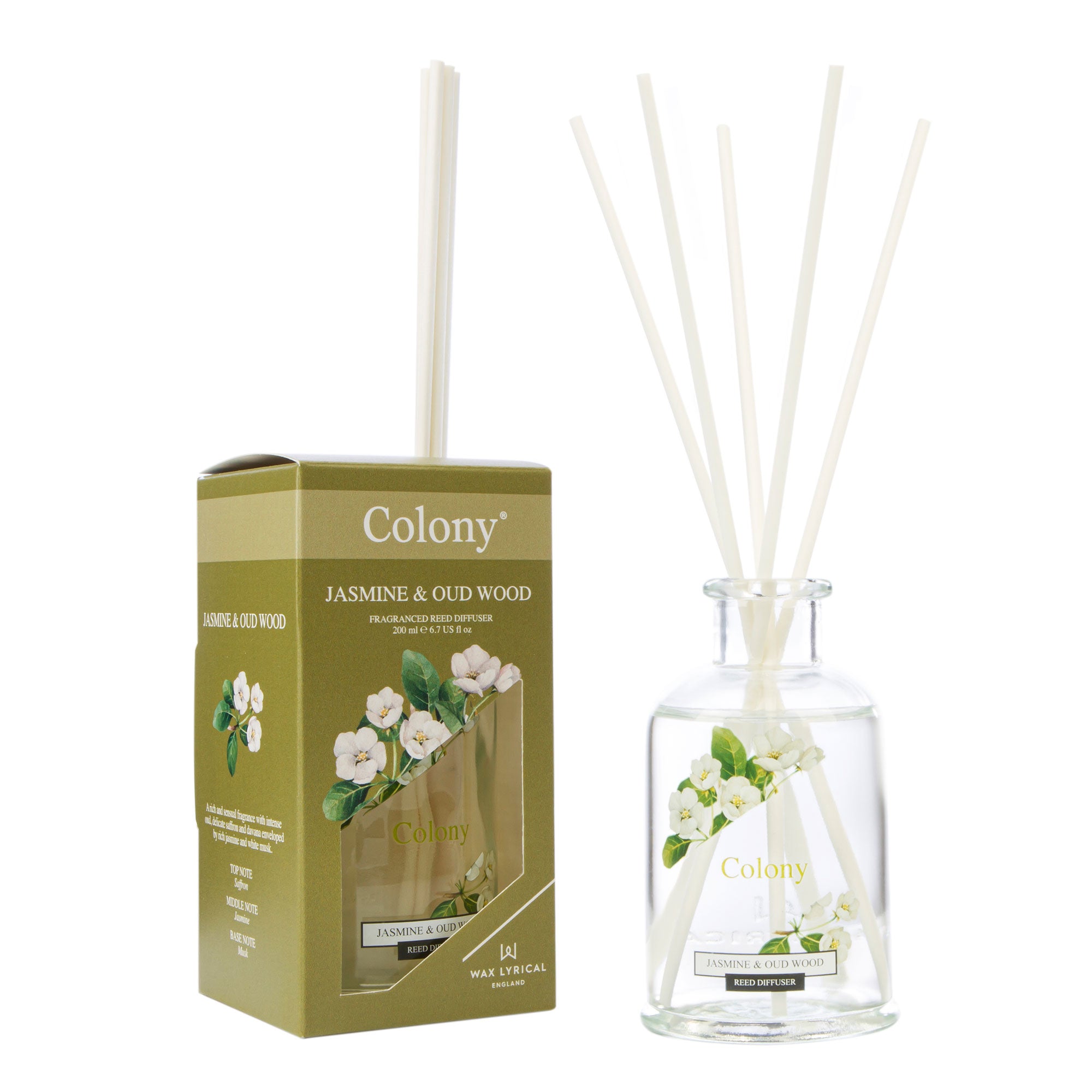 Wax Lyrical Colony Jasmine & Oud Wood Diffuser