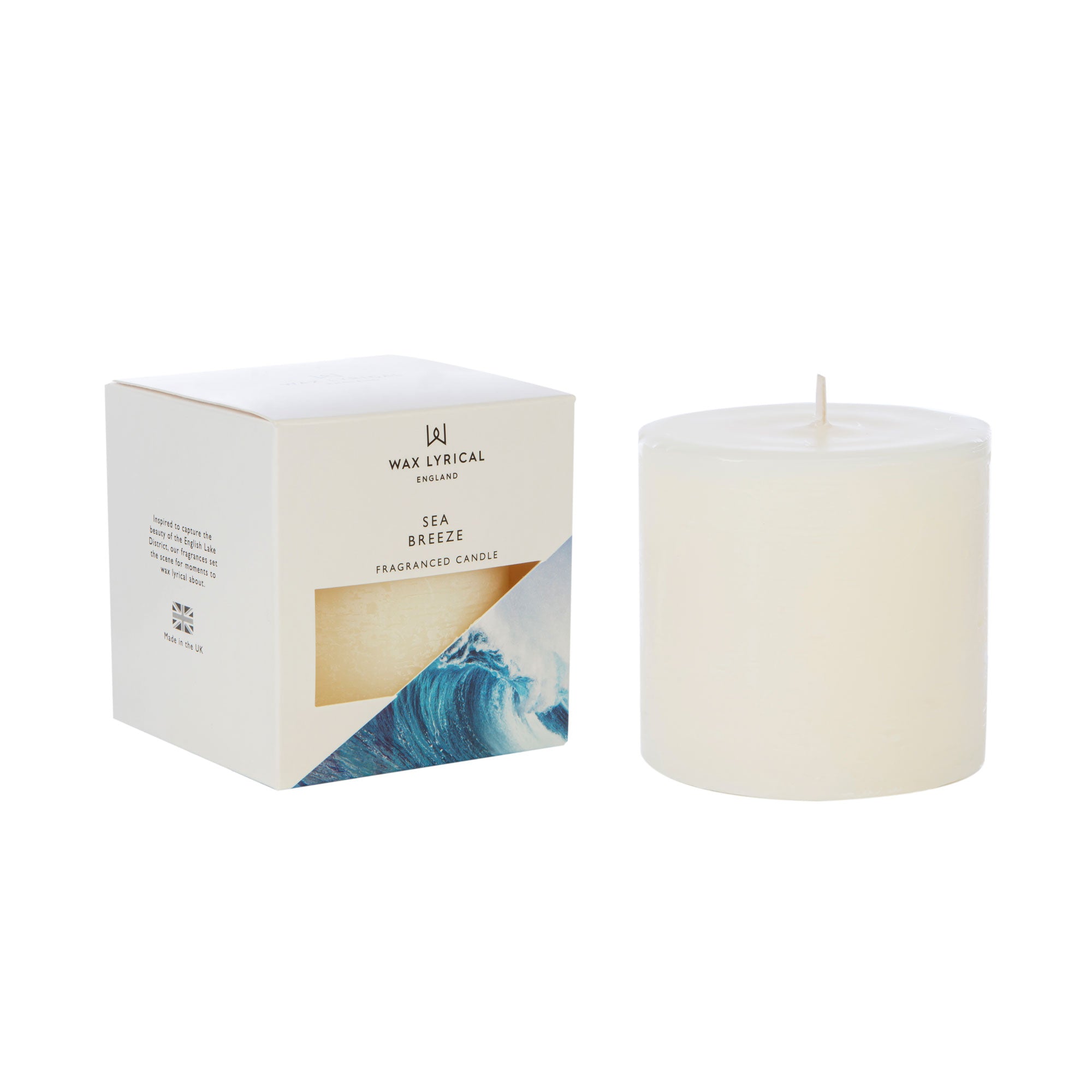 Wax Lyrical Made In England Sea Breeze Pillar Candle