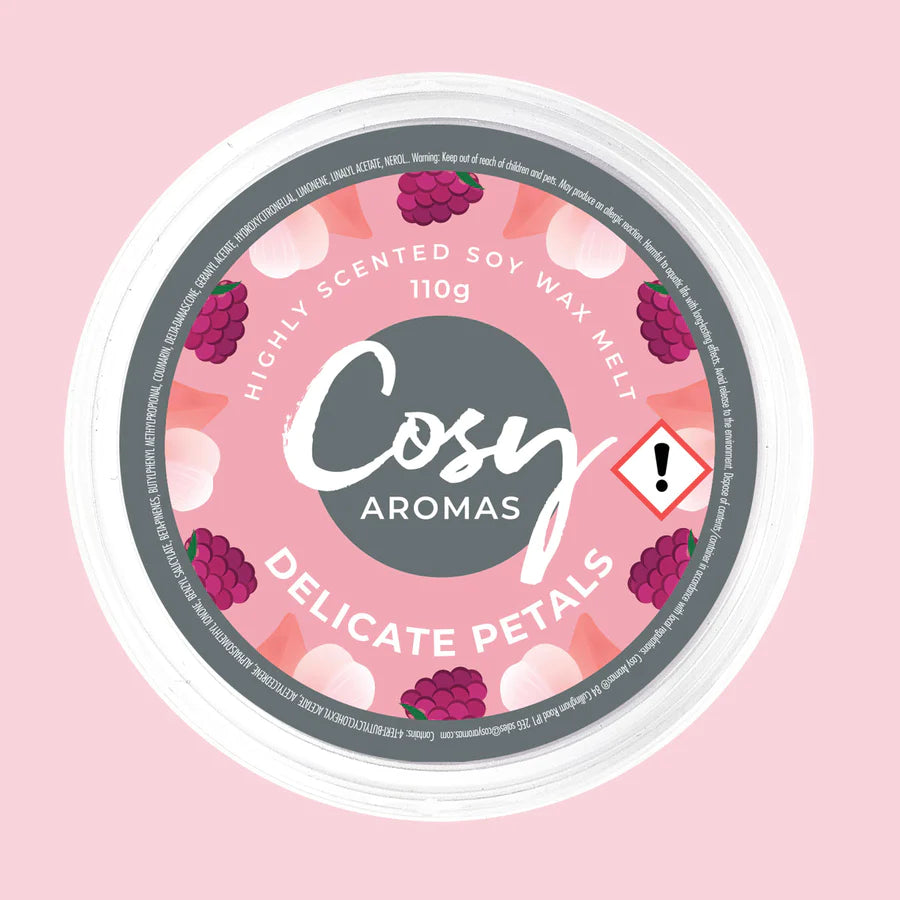 Cosy Aromas Delicate Petals - 110g Wax Melts